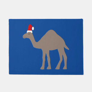 かわいいクリスマスカメル ドアマット