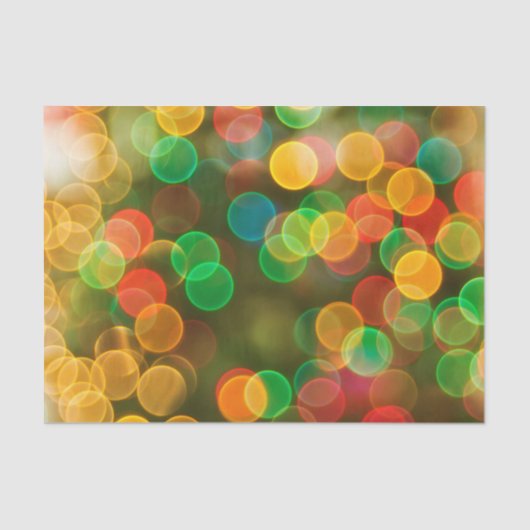 かわいいクリスマスカラフルの泡 薄葉紙 (正面)