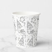 かわいいクリスマスカラーリングカップ 紙コップ (右)