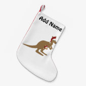 かわいいクリスマスカンガルー スモールクリスマスストッキング (正面 (吊り時))