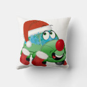 かわいいクリスマスカーアニメ クッション (裏面)