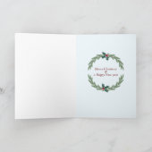 かわいいクリスマスカードが雪を降らした シーズンカード (内部)