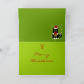 かわいいクリスマスカードネズミ シーズンカード (内部)