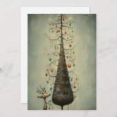 かわいいクリスマスカード – クリスマスカードを描く シーズンカード (正面/裏面)