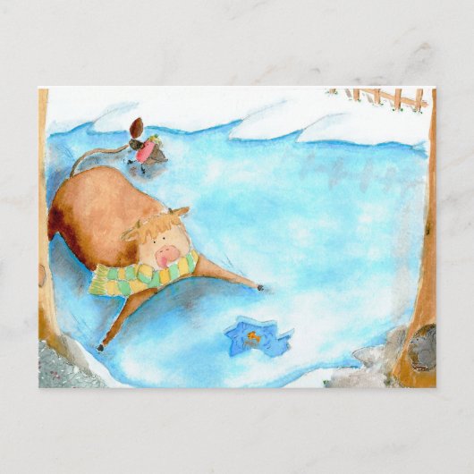 かわいいクリスマスカード シーズンポストカード (正面)