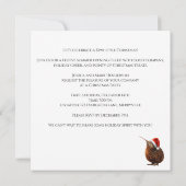 かわいいクリスマスキウイ、カスタム 招待状 (裏面)