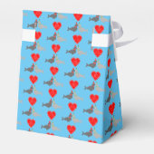 かわいいクリスマスキスをするシール フェイバーボックス (裏面サイド)