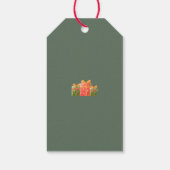 かわいいクリスマスキッズサンタホリデーパーティーの招待 ギフトタグ (裏面)