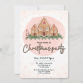 かわいいクリスマスキッズホリデーパーティーの招待状 招待状 (正面)