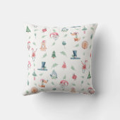 かわいいクリスマスキッズホリデー クッション (裏面)