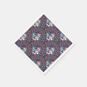 かわいいクリスマスキツネアールデコドットマンダラスカロプス スタンダードカクテルナプキン (角)