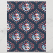 かわいいクリスマスキツネドットマンダラオジーダマスク紙 (正面)