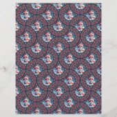 かわいいクリスマスキツネドットマンダラデコファン紙 (正面)