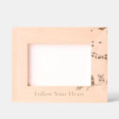 かわいいクリスマスキツネ動物 レーザー彫刻フレーム (正面)