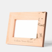 かわいいクリスマスキツネ動物 レーザー彫刻フレーム (左)