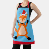 かわいいクリスマスキツネ エプロン (インサイチュ)
