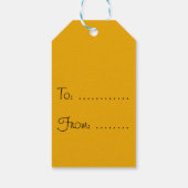 かわいいクリスマスキツネ ギフトタグ (裏面)