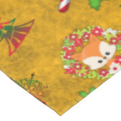 かわいいクリスマスキツネ テーブルクロス (アングル)