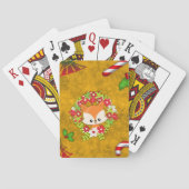 かわいいクリスマスキツネ トランプ (裏面)