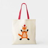 かわいいクリスマスキツネ トートバッグ (裏面)