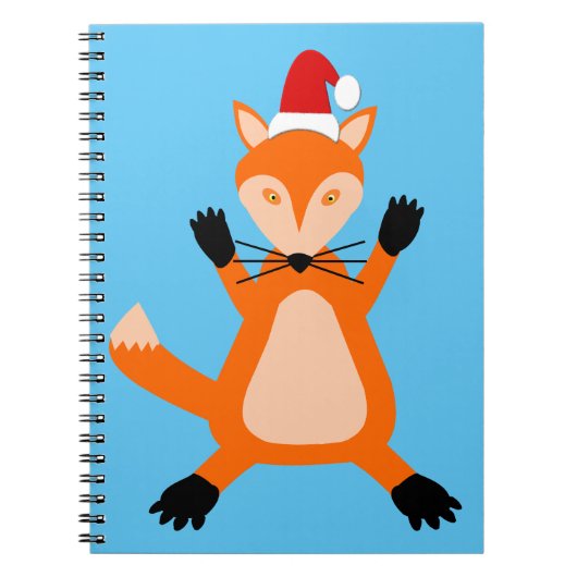 かわいいクリスマスキツネ ノートブック (正面)