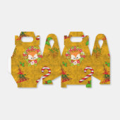 かわいいクリスマスキツネ フェイバーボックス (折り畳みなし)