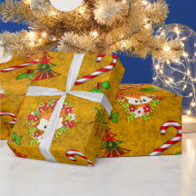 かわいいクリスマスキツネ