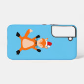 かわいいクリスマスキツネ SAMSUNG GALAXYケース (裏面横)