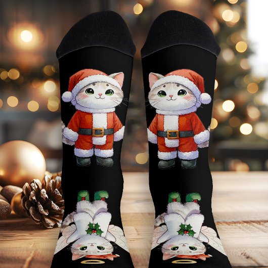 かわいいクリスマスキティのエンジェル ソックス