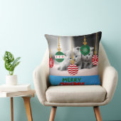 かわいいクリスマスキティンの装飾ピロー クッション (椅子)