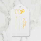 かわいいクリスマスキャットギフトラベル ギフトタグ (正面)