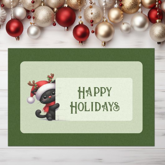 かわいいクリスマスキャット – ハッピーホリデーティッシュペーパー 薄葉紙