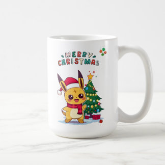 かわいいクリスマスキャラクター | アニメのホリデーアート コーヒーマグカップ