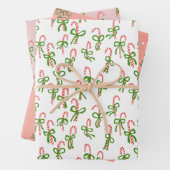 かわいいクリスマスキャンディカネミスタントークリスマス品種 ラッピングペーパーシート (インサイチュ)