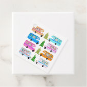 かわいいクリスマスキャンパー ヴィンテージ モーターホーム RV クリスマス フェイバータグ (インサイチュ)