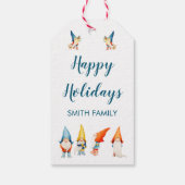 かわいいクリスマスギフトタグと小人 ギフトタグ (裏面)