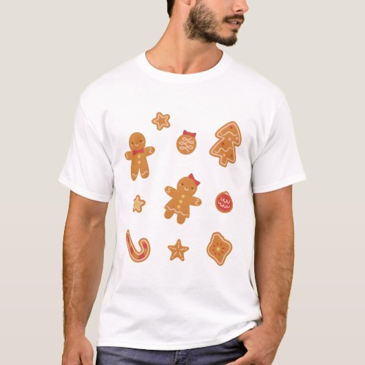 かわいいクリスマスクッキーコレクション Tシャツ (正面)