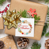 かわいいクリスマスクッキーリースギフト フェイバータグ