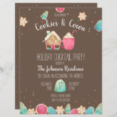 かわいいクリスマスクッキー交換パーティーチラシ (正面/裏面)