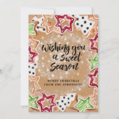 かわいいクリスマスクッキー シーズンカード (正面)