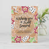 かわいいクリスマスクッキー シーズンカード (スタンド正面)