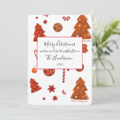かわいいクリスマスクッキー シーズンカード (スタンド正面)