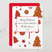 かわいいクリスマスクッキー シーズンカード (正面/裏面)
