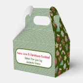 かわいいクリスマスクッキー フェイバーボックス (正面サイド)