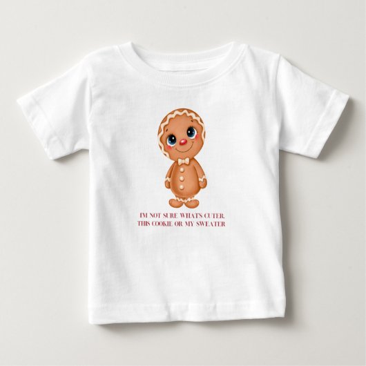かわいいクリスマスクッキー ベビーTシャツ (正面)