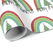 かわいいクリスマスクリスマスホリデーギフト ラッピングペーパー (ロールコーナー)