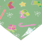 かわいいクリスマスグッズ柄 テーブルクロス (アングル)