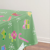 かわいいクリスマスグッズ柄 テーブルクロス (インサイチュ)