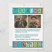 かわいいクリスマスグリッド オーダーメイド 2枚の写真 シーズンカード (裏面)