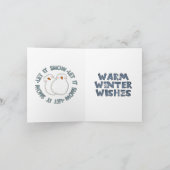 かわいいクリスマスグリーティングカード シーズンカード (内部)